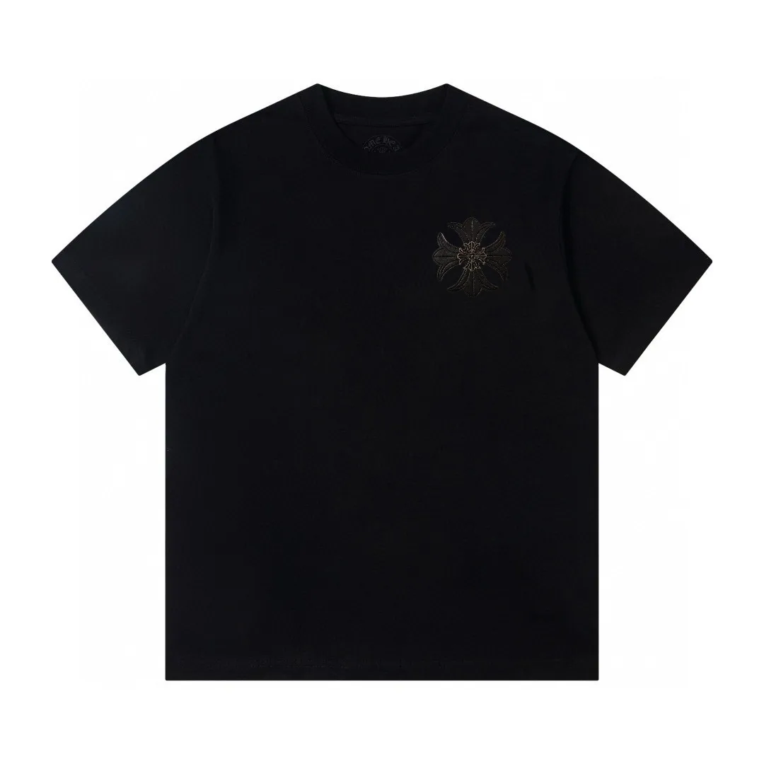 P160 Chrome Hearts Chrome Hearts new classic casual round neck short-sleeved T-shirt [Little Red Book popular style | Stars and Internet celebrities wear the same style] 1⃣️The fabric is made of 26 counts of 260g pure cotton double yarn fabric. It is soft and skin-friendly, highly breathable, and the positioning cutting process oversizes the loose version, making the upper body very slimming. 2⃣️Iconic logo design, distinguishing low-end versions on the market, all single accessories are customized at 1:1, with three complete standards. 3⃣️The same series for men and women, the latest 25ss models, and popular summer items yyds! Process features: Standard 3 cm 12-pin wiring, foreign trade grade process standards, Color: black, white, same style for men and women Sizes: S, M, L, XL, XXL